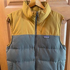 Patagonia Mens Bivy Vest Down Puffer Reversible Two-Tone Size Medium